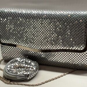 Silver Chainmail Evening Clutch